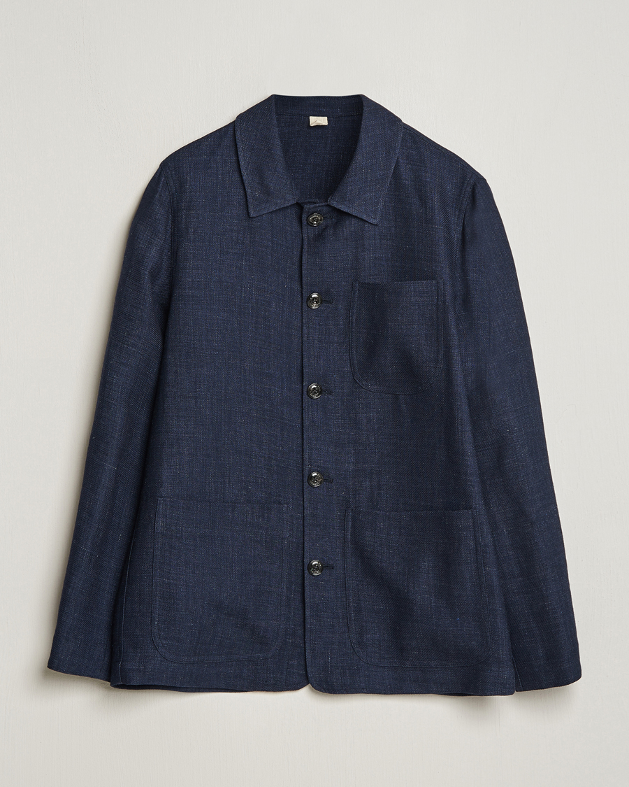 Homme | Manteaux Et Vestes | Altea | Wool/Linen Chore Jacket Navy