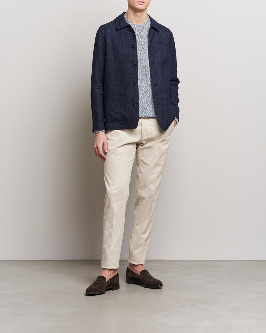 Homme | Manteaux Et Vestes | Altea | Wool/Linen Chore Jacket Navy