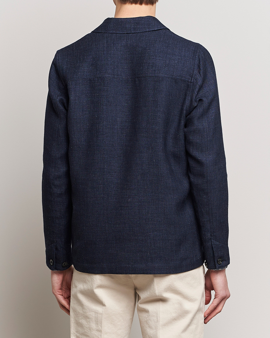 Homme | Manteaux Et Vestes | Altea | Wool/Linen Chore Jacket Navy