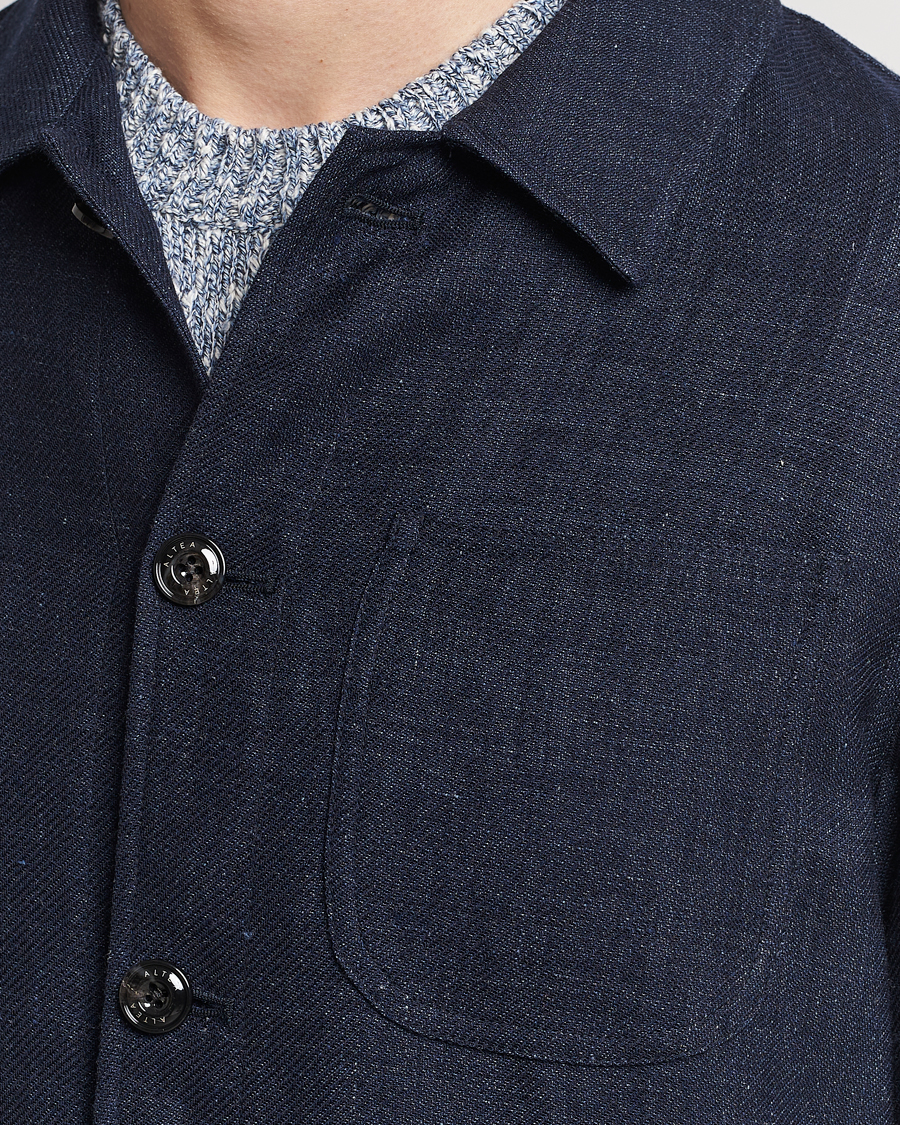Homme | Manteaux Et Vestes | Altea | Wool/Linen Chore Jacket Navy