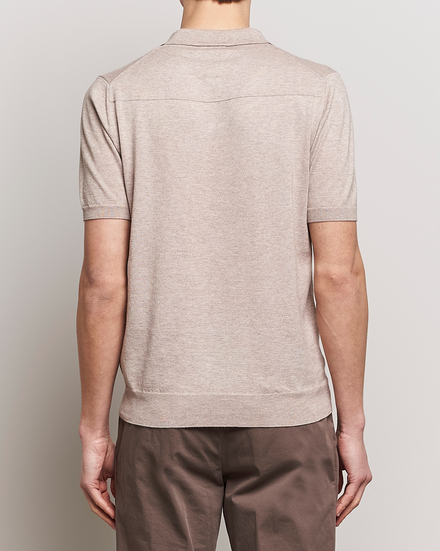 Homme | Polos | Altea | Cotton/Cashmere Polo Shirt Beige