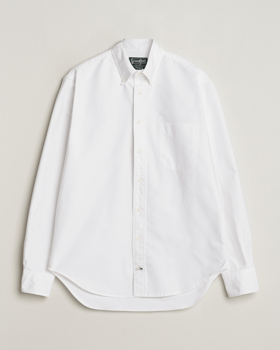 Homme | Chemises | Gitman Vintage | Button Down Oxford Shirt White