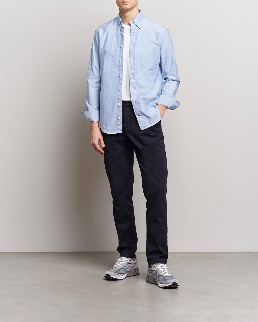 Homme | Chemises | Gitman Vintage | Button Down Oxford Shirt Light Blue