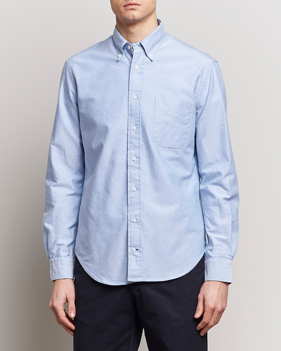 Homme | Casual | Gitman Vintage | Button Down Oxford Shirt Light Blue