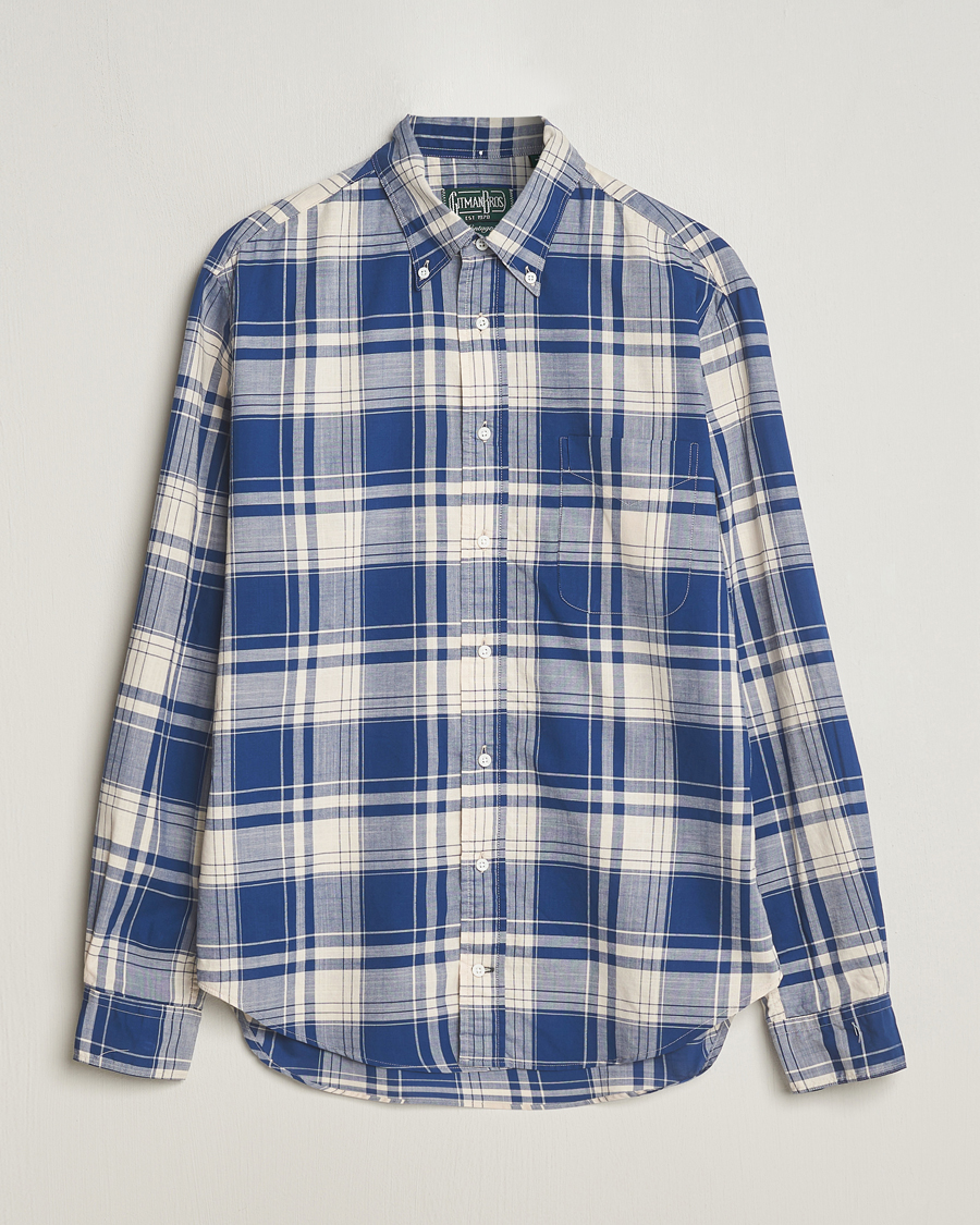 Homme | Chemises | Gitman Vintage | Button Down Madras Shirt Blue Check