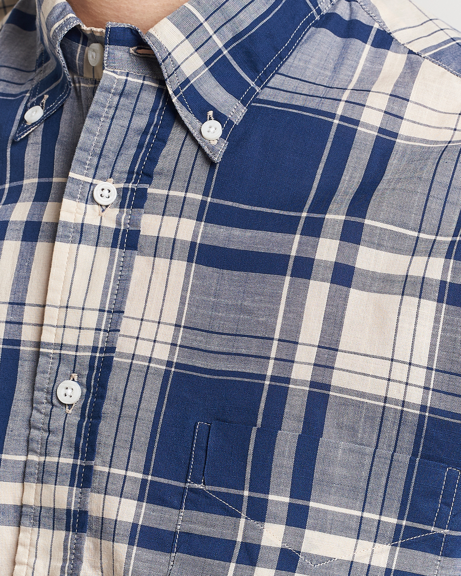 Homme | Chemises | Gitman Vintage | Button Down Madras Shirt Blue Check