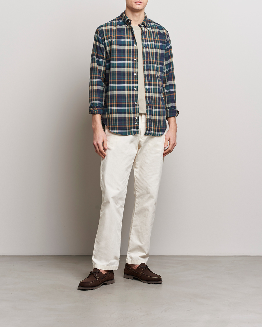 Homme | Chemises | Gitman Vintage | Button Down Madras Shirt Green Check