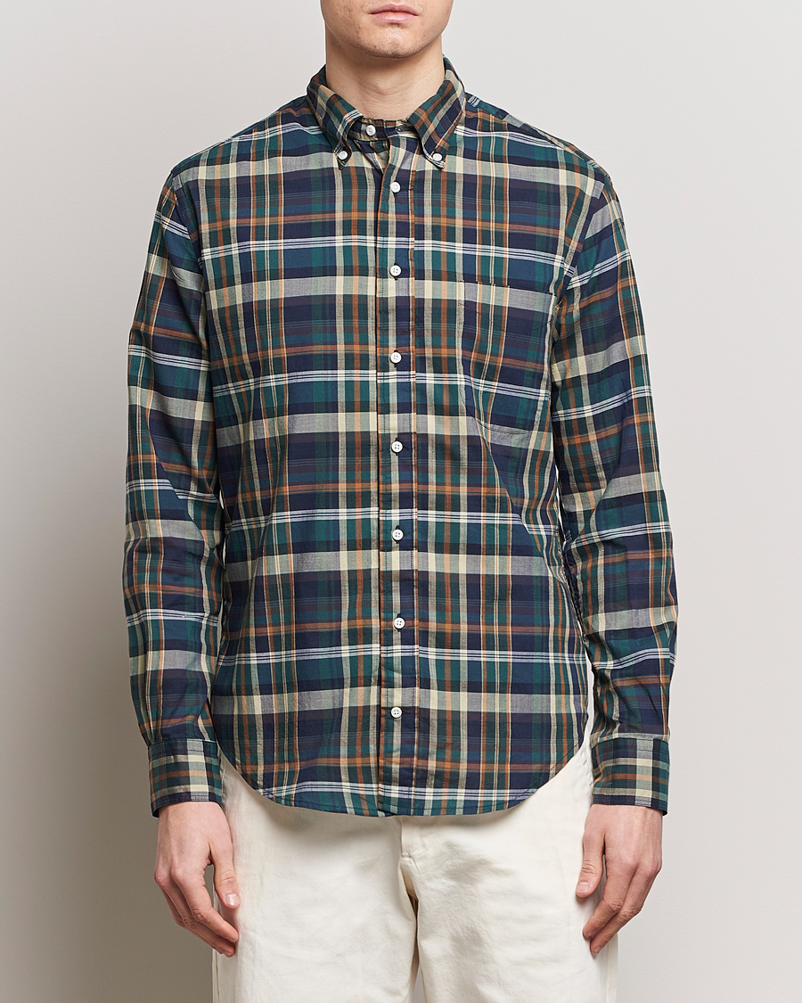 Homme | Chemises | Gitman Vintage | Button Down Madras Shirt Green Check
