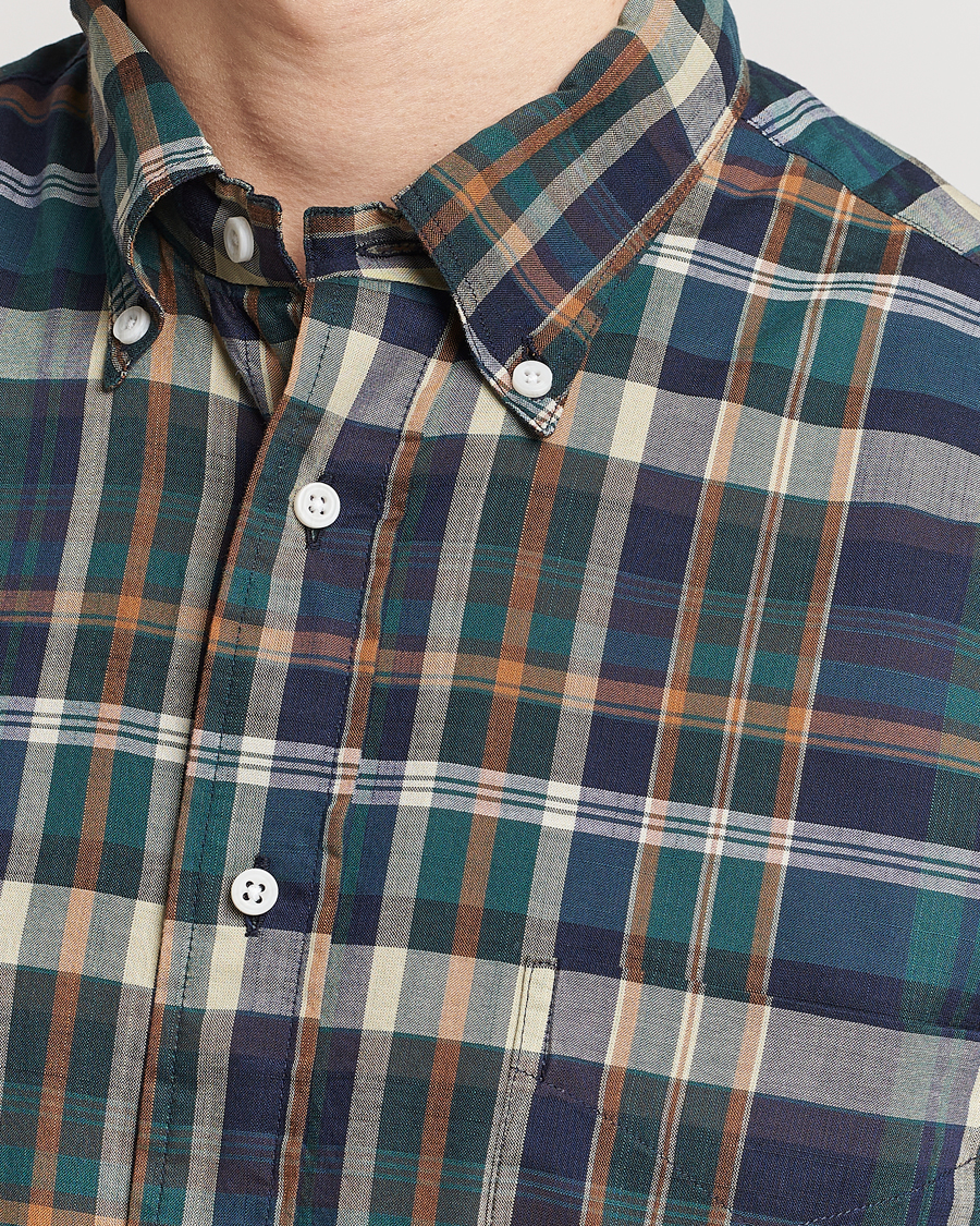 Homme | Chemises | Gitman Vintage | Button Down Madras Shirt Green Check