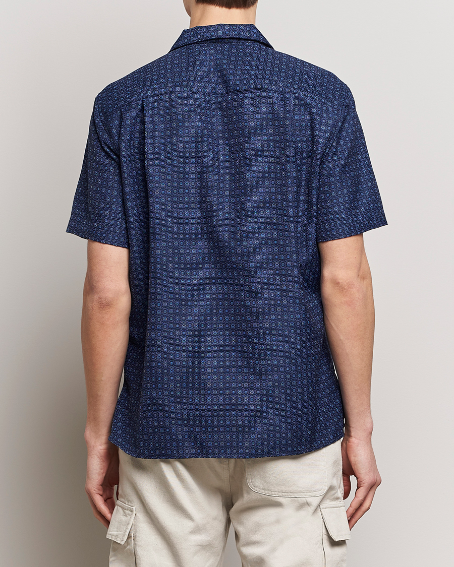 Homme | Chemises | Gitman Vintage | Japanese Dobby Camp Shirt Navy