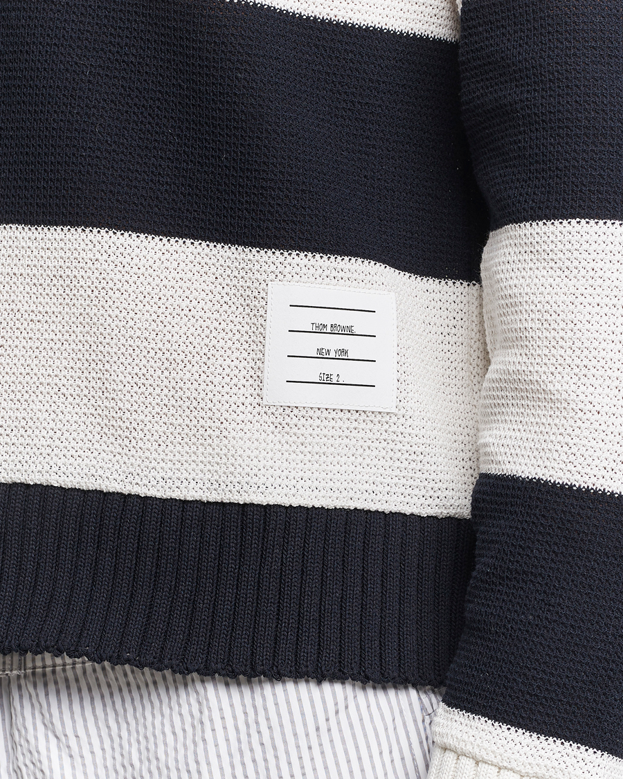 Homme | Pulls Et Tricots | Thom Browne | Long Sleeve Rugby White/Navy