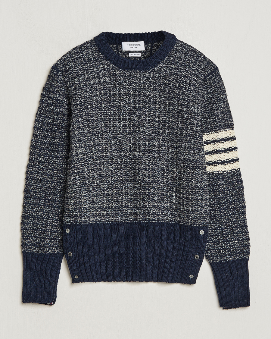 Homme | Pulls Et Tricots | Thom Browne | 4-Bar Donegal Sweater Navy