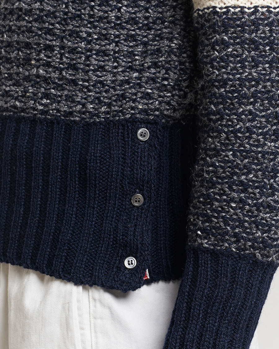 Homme | Pulls Et Tricots | Thom Browne | 4-Bar Donegal Sweater Navy