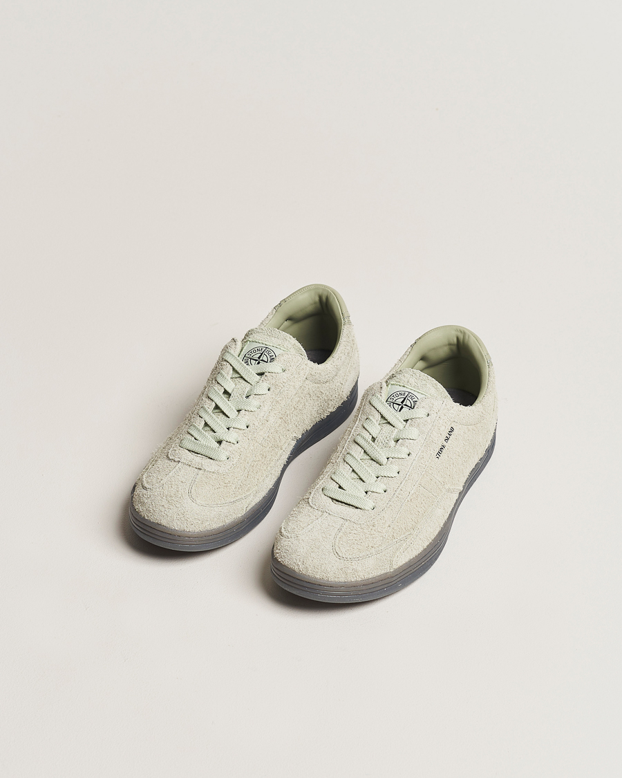 Homme | Chaussures | Stone Island | S0101  Suede Sneakers Sage