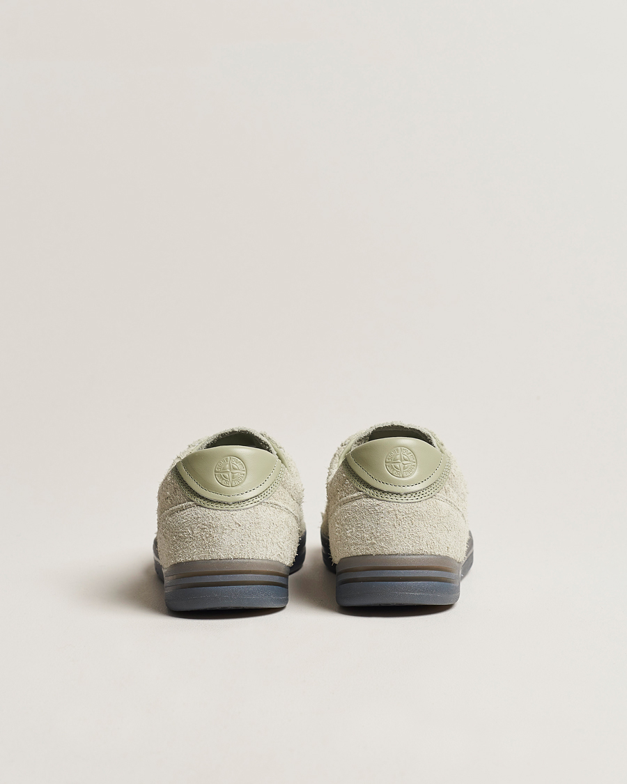 Homme | Stone Island S0101 Suede Sneakers Sage | Stone Island | S0101 Suede Sneakers Sage