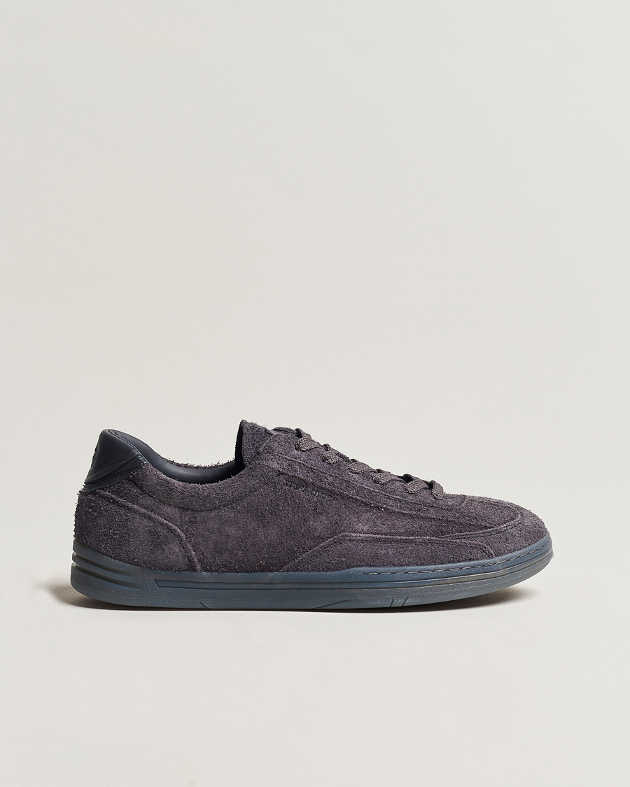 Homme | Stone Island S0101 Suede Sneakers Blue Grey | Stone Island | S0101 Suede Sneakers Blue Grey