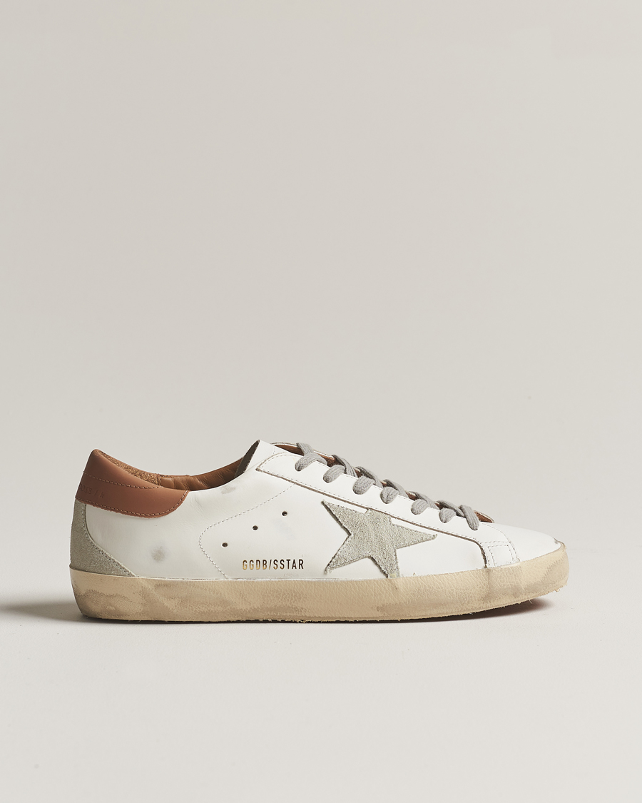 Homme | Golden Goose Super-Star Sneakers White/Caramel | Golden Goose | Super-Star Sneakers White/Caramel