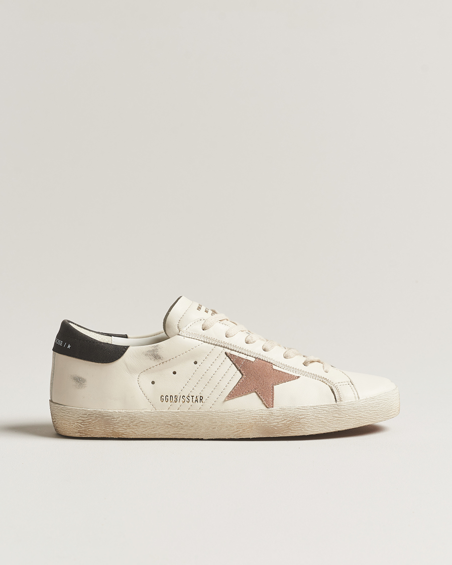 Homme | Golden Goose Deluxe Brand Super-Star Sneaker White/Black | Golden Goose | Deluxe Brand Super-Star Sneaker White/Black