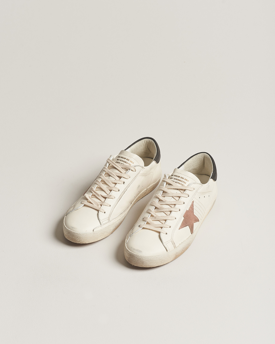 Homme | Golden Goose Deluxe Brand Super-Star Sneaker White/Black | Golden Goose | Deluxe Brand Super-Star Sneaker White/Black