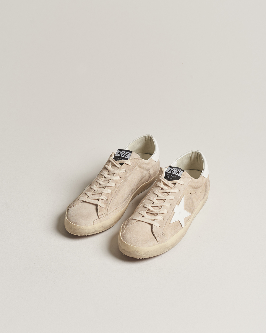 Homme | Golden Goose Deluxe Brand Super-Star Sneaker Beige/White | Golden Goose | Deluxe Brand Super-Star Sneaker Beige/White