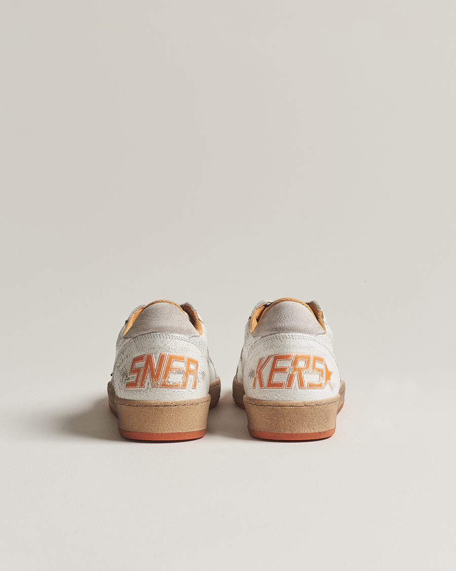 Homme | Golden Goose Deluxe Brand Ball Star Sneakers White/Orange | Golden Goose | Deluxe Brand Ball Star Sneakers White/Orange
