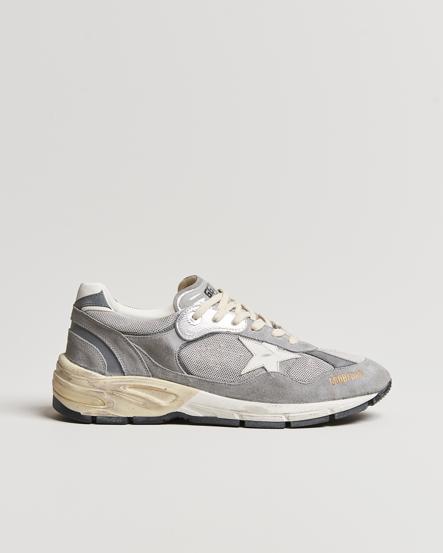 Homme | Golden Goose Deluxe Brand Running Dad Sneakers Grey Suede | Golden Goose | Deluxe Brand Running Dad Sneakers Grey Suede