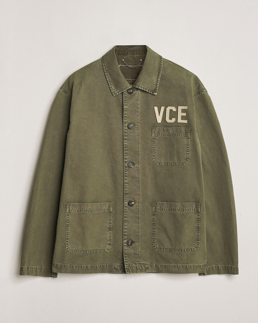 Homme | Manteaux Et Vestes | Golden Goose | Deluxe Brand Garment Dyed Work Shirt Military Green