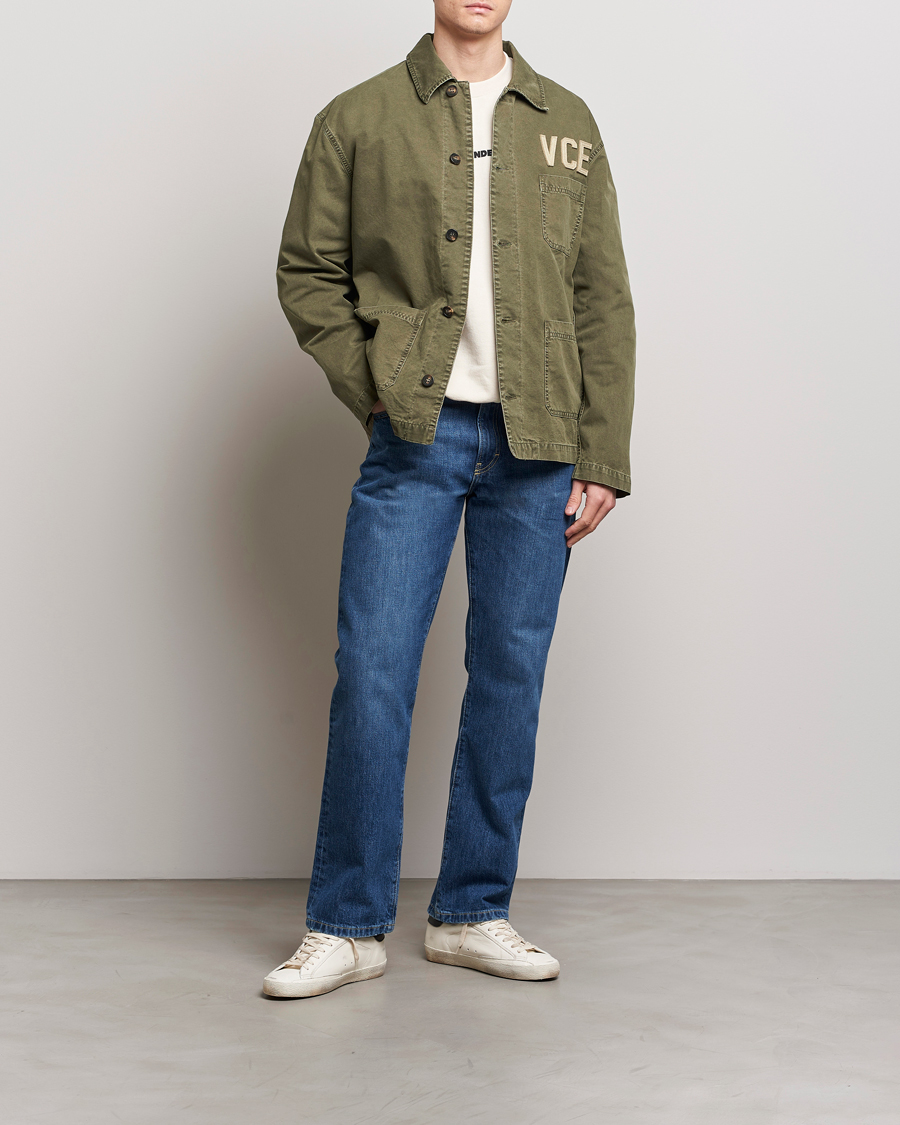 Homme | Manteaux Et Vestes | Golden Goose | Deluxe Brand Garment Dyed Work Shirt Military Green