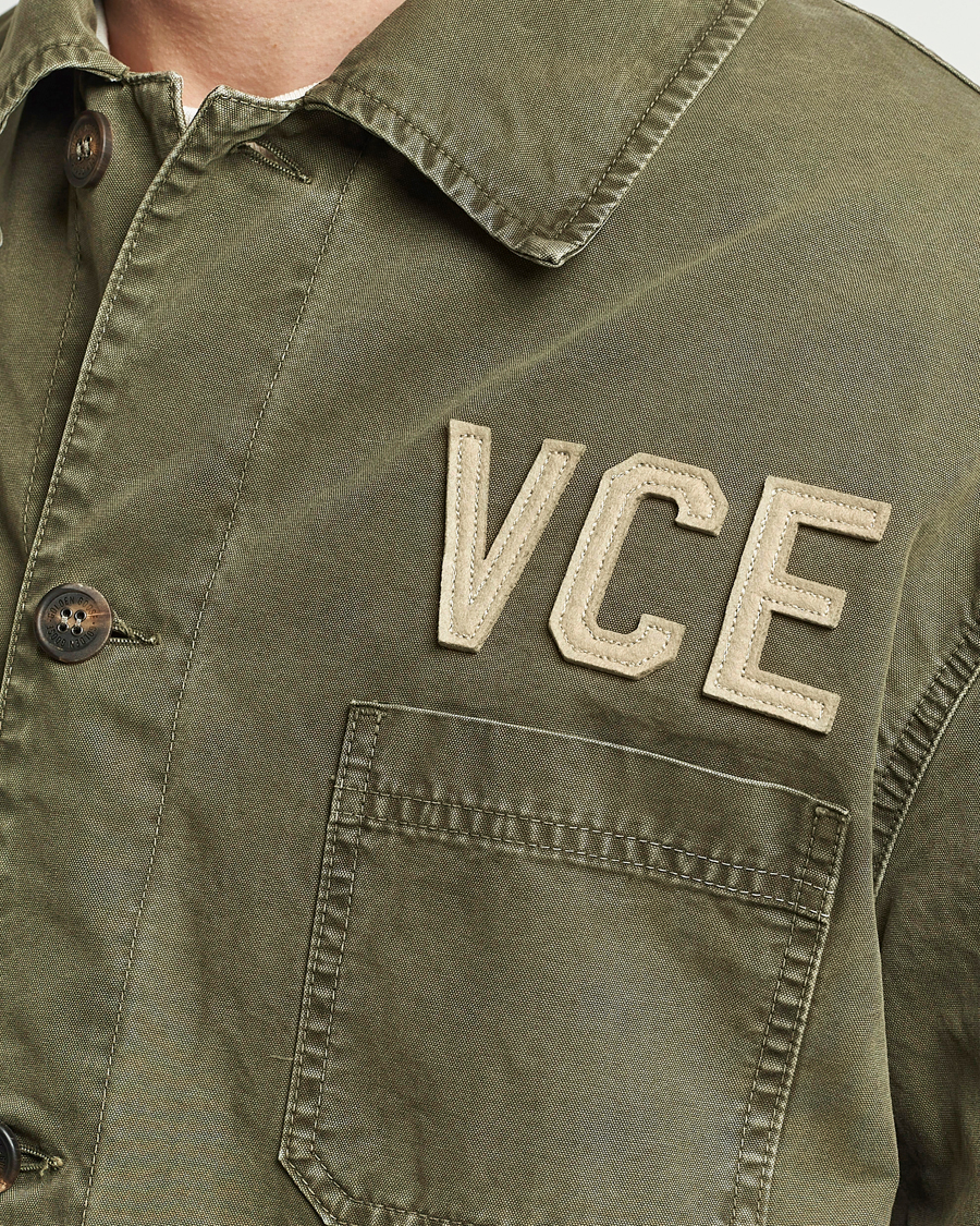 Homme | Manteaux Et Vestes | Golden Goose | Deluxe Brand Garment Dyed Work Shirt Military Green