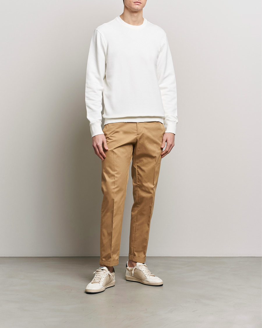 Homme | Pulls Et Tricots | Golden Goose | Deluxe Brand Distressed Jersey Sweatshirt Vintage White