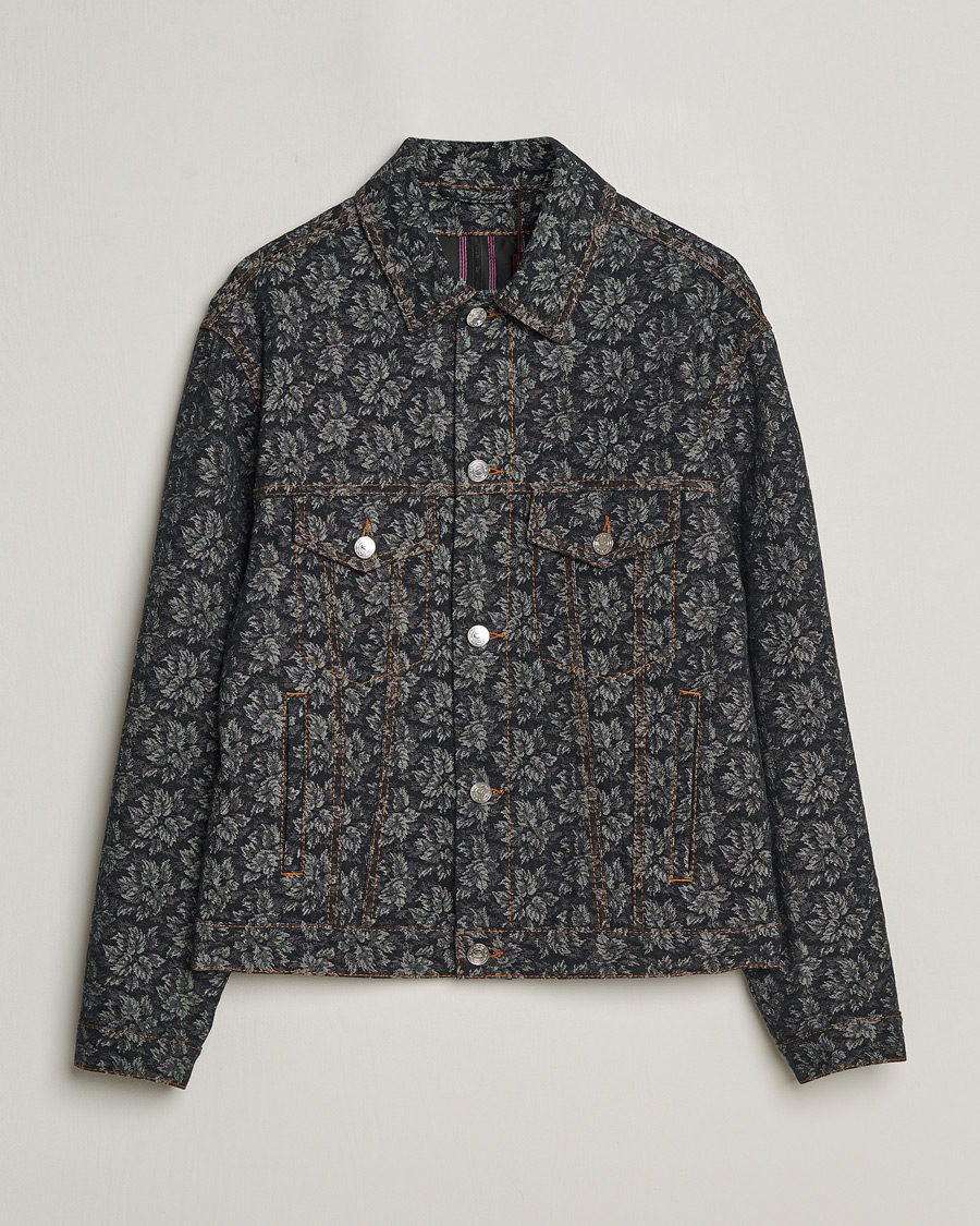 Homme | Manteaux Et Vestes | Etro | Jacquard Denim Jacket Dark Blue