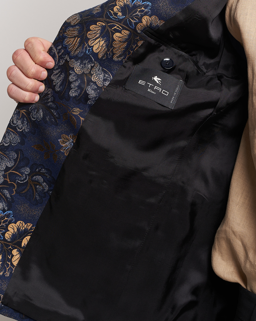 Homme | Blazers | Etro | Floral Jacquard Evening Jacket Navy