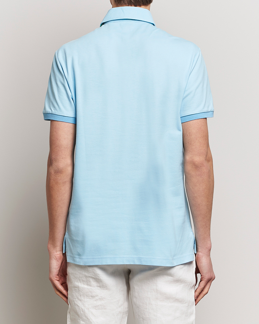 Homme | Polos | Etro | Contrast Paisley Polo Azzurro