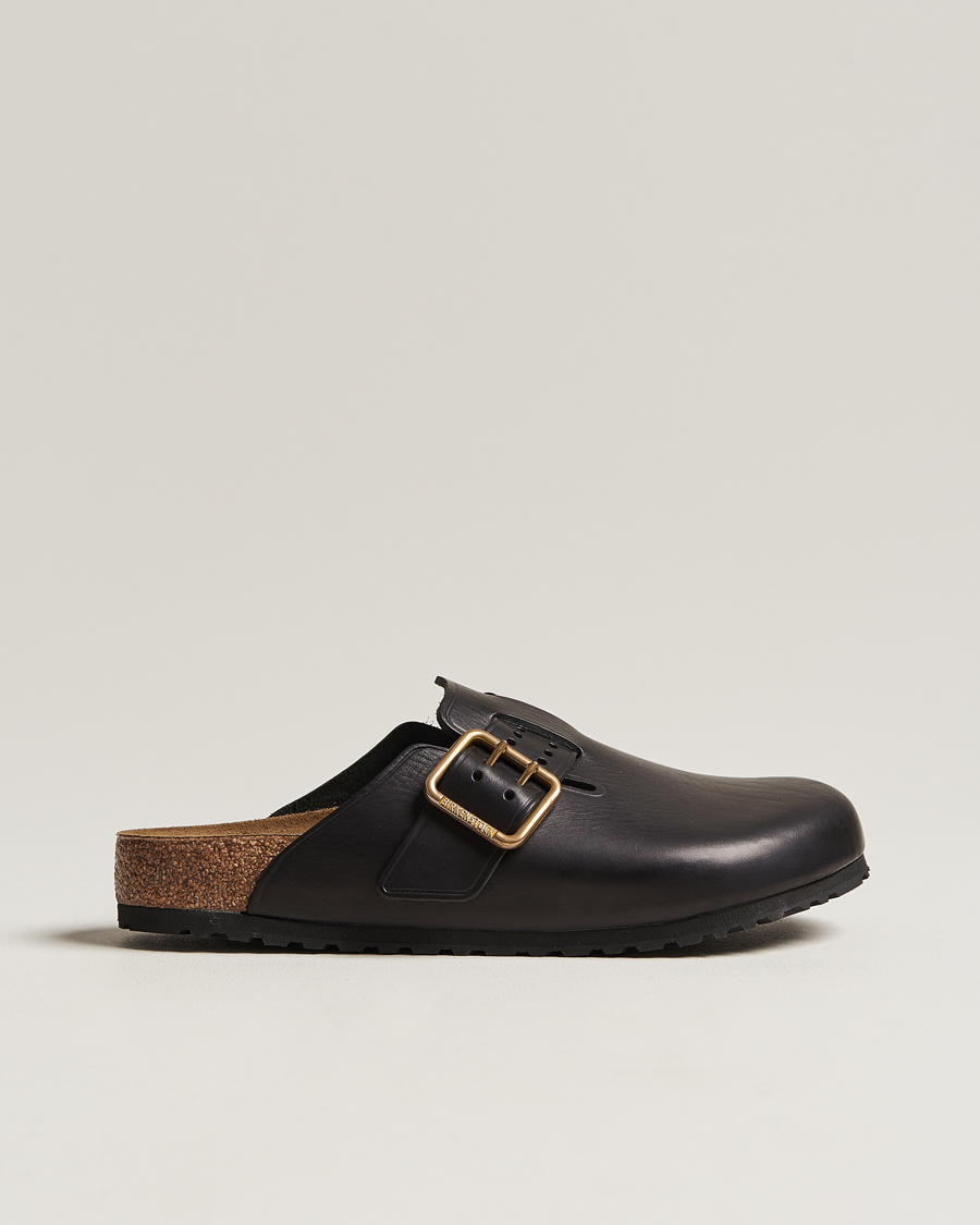 Homme | BIRKENSTOCK Boston Bold Black Leather | BIRKENSTOCK | Boston Bold Black Leather