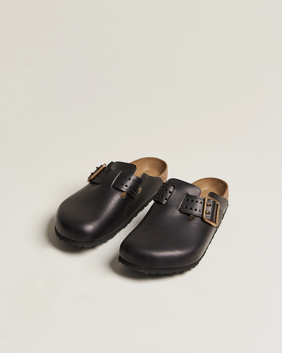 Men | Sandals & Slides | BIRKENSTOCK | Boston Bold Black Leather
