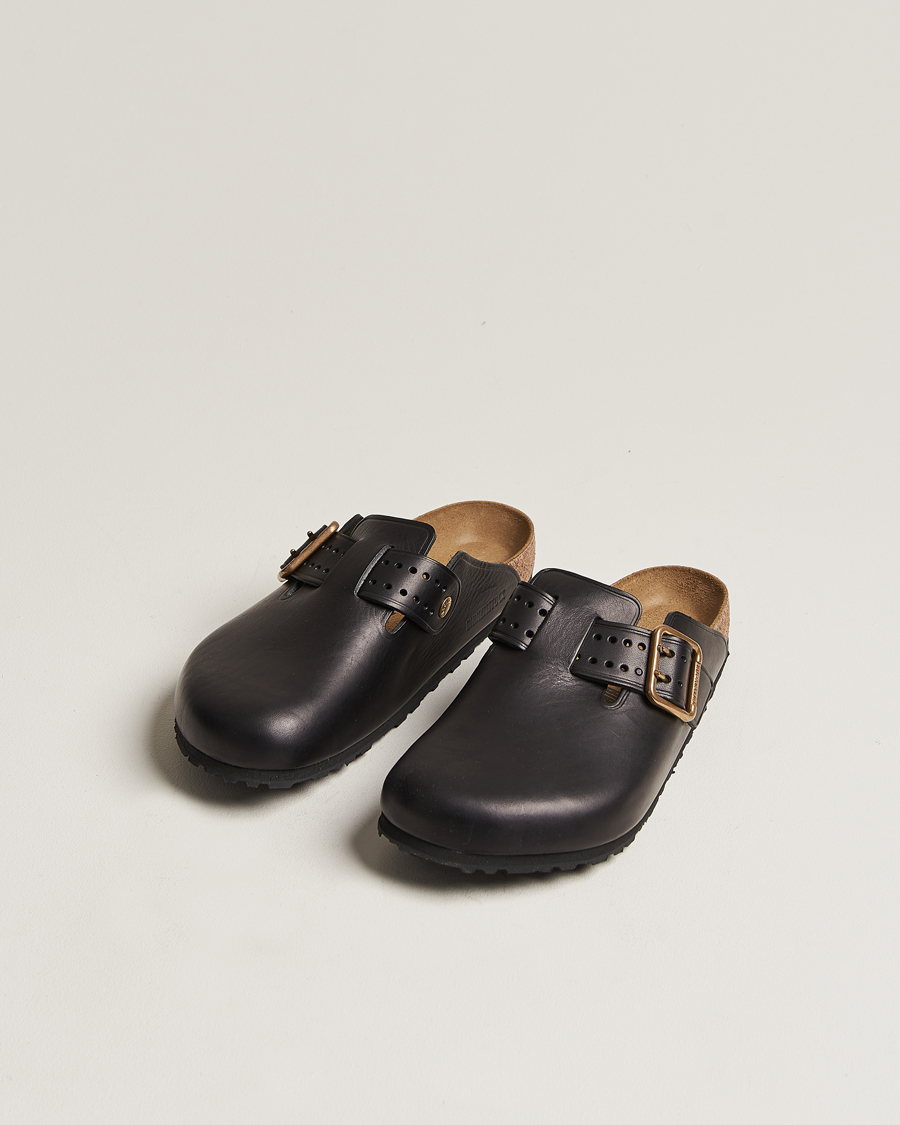 Homme | BIRKENSTOCK Boston Bold Black Leather | BIRKENSTOCK | Boston Bold Black Leather