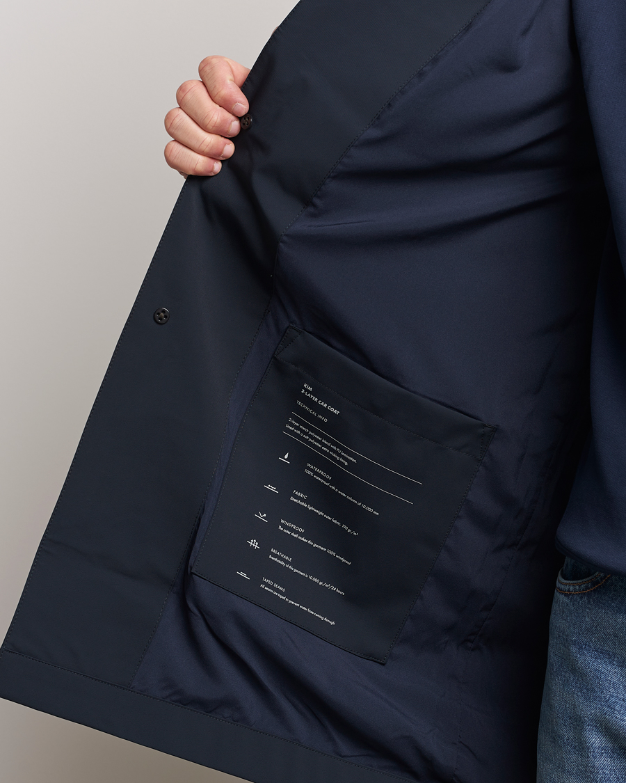 Homme | Manteaux Et Vestes | NN07 | Kim Waterproof Car Coat Navy Blue