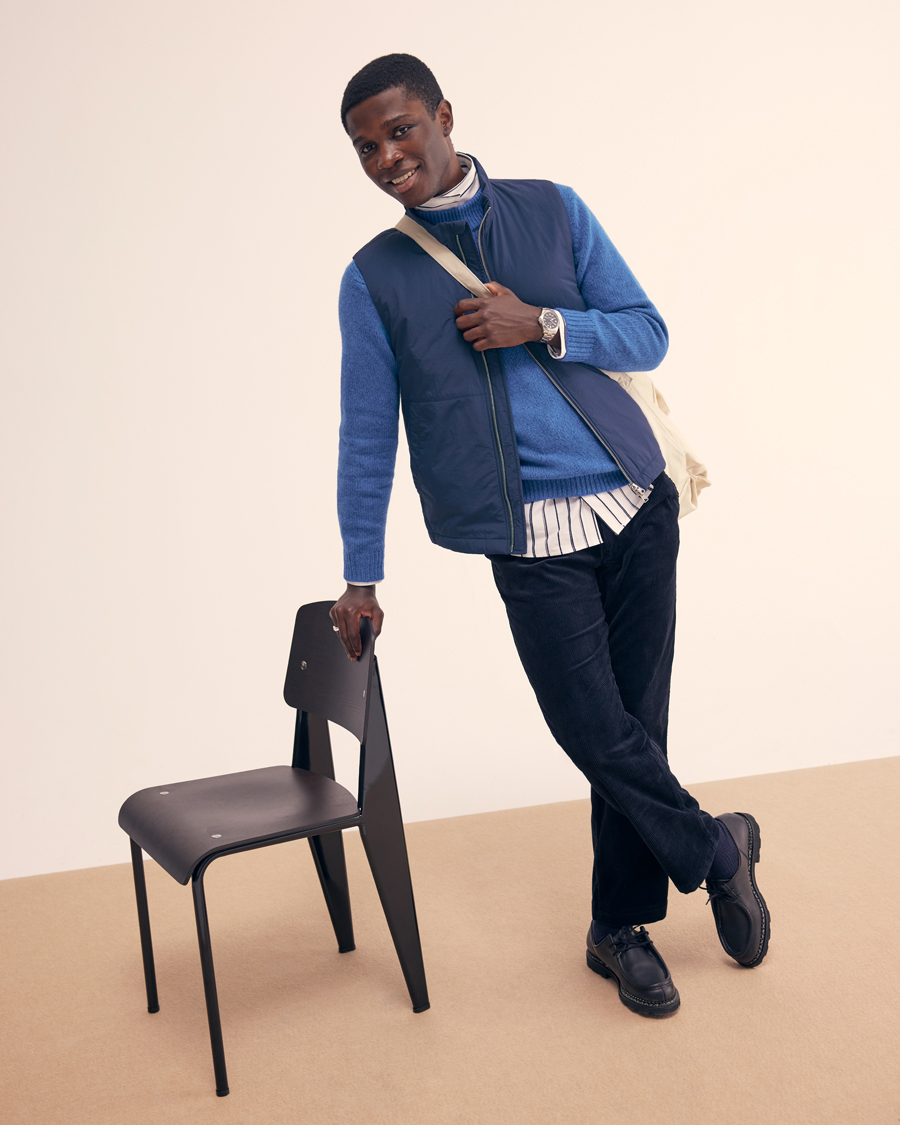 Homme | Manteaux Et Vestes | NN07 | Zack Recycled Vest Navy Blue