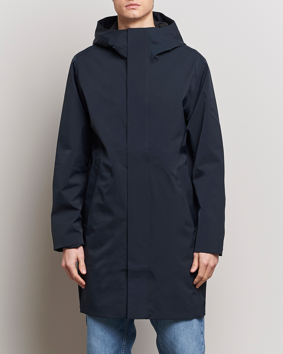 Homme | Vestes Contemporaines | NN07 | Knox Hooded Coat Navy Blue