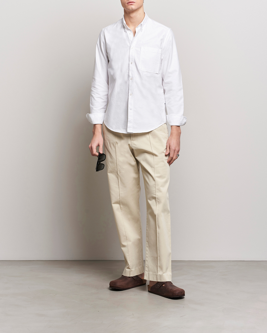 Homme | Pantalons | NN07 | Tauber Pleated Trousers Ecru