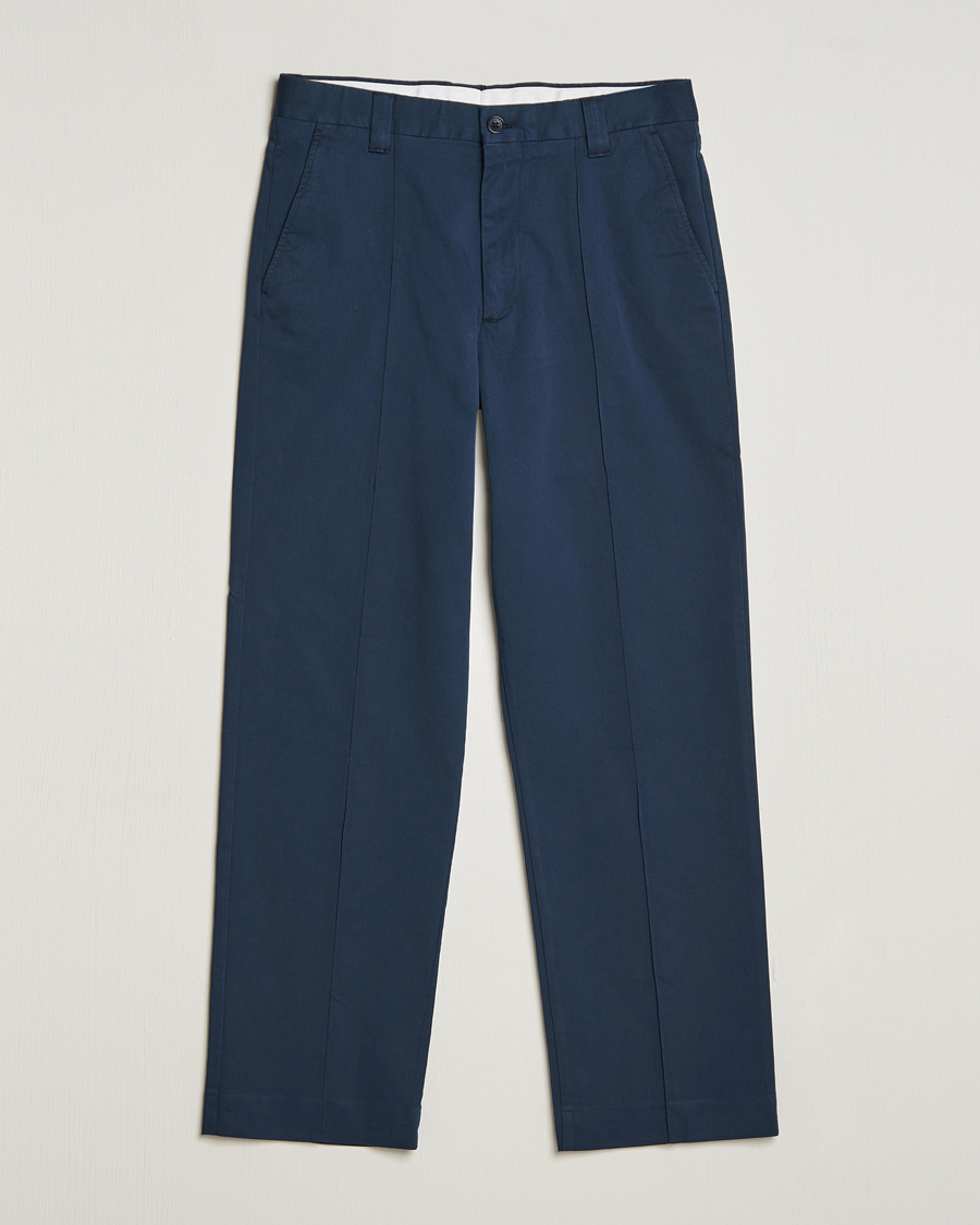 Homme | Pantalons | NN07 | Tauber Pleated Trousers Navy Blue
