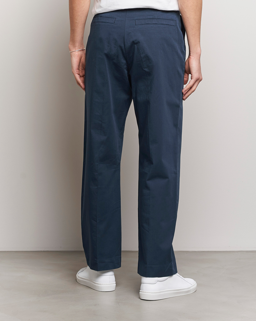 Homme | Pantalons | NN07 | Tauber Pleated Trousers Navy Blue