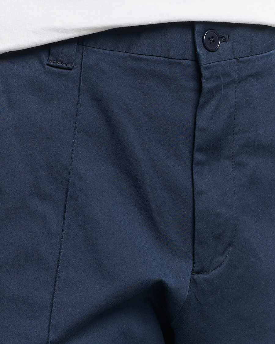 Homme | Pantalons | NN07 | Tauber Pleated Trousers Navy Blue