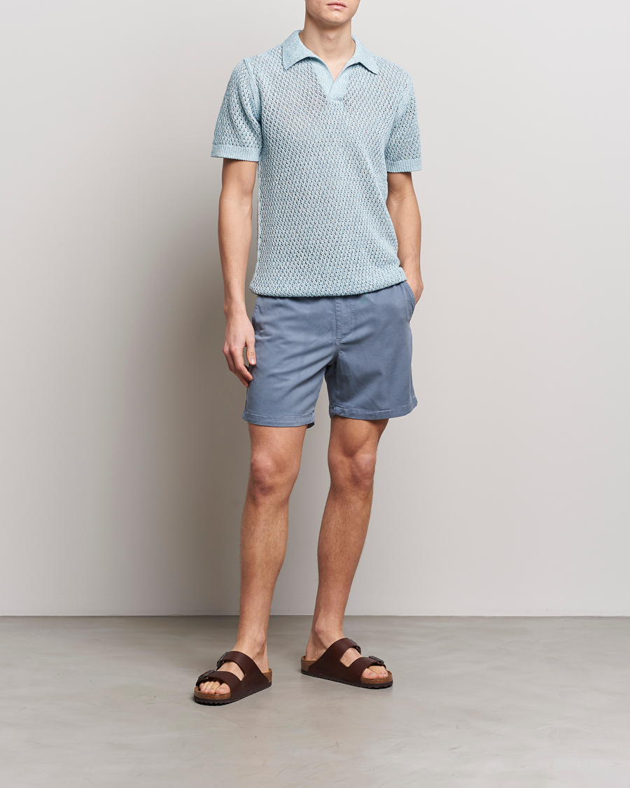 Homme | Shorts | NN07 | Gregor Tencel Drawstring Shorts Swedish Blue