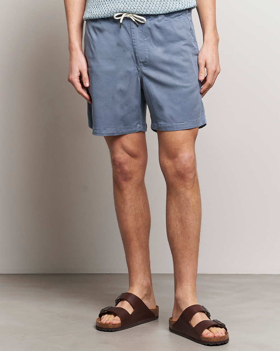Homme | Vêtements | NN07 | Gregor Tencel Drawstring Shorts Swedish Blue