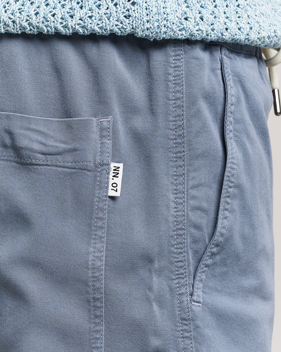 Homme | Shorts | NN07 | Gregor Tencel Drawstring Shorts Swedish Blue