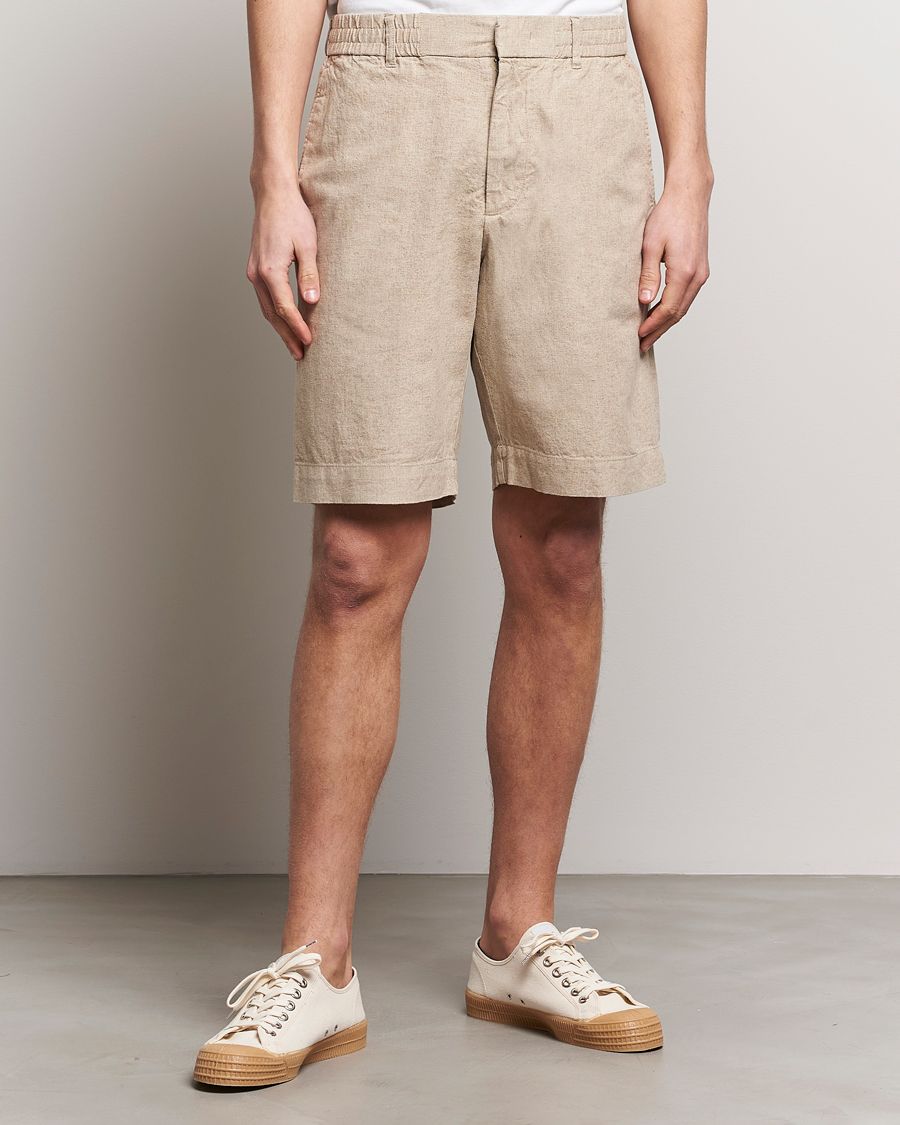 Homme |  | NN07 | Billie Linen Shorts Oatmeal