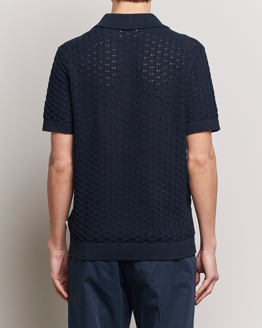 Homme | Polos | NN07 | Manuel Structured Polo Navy Blue