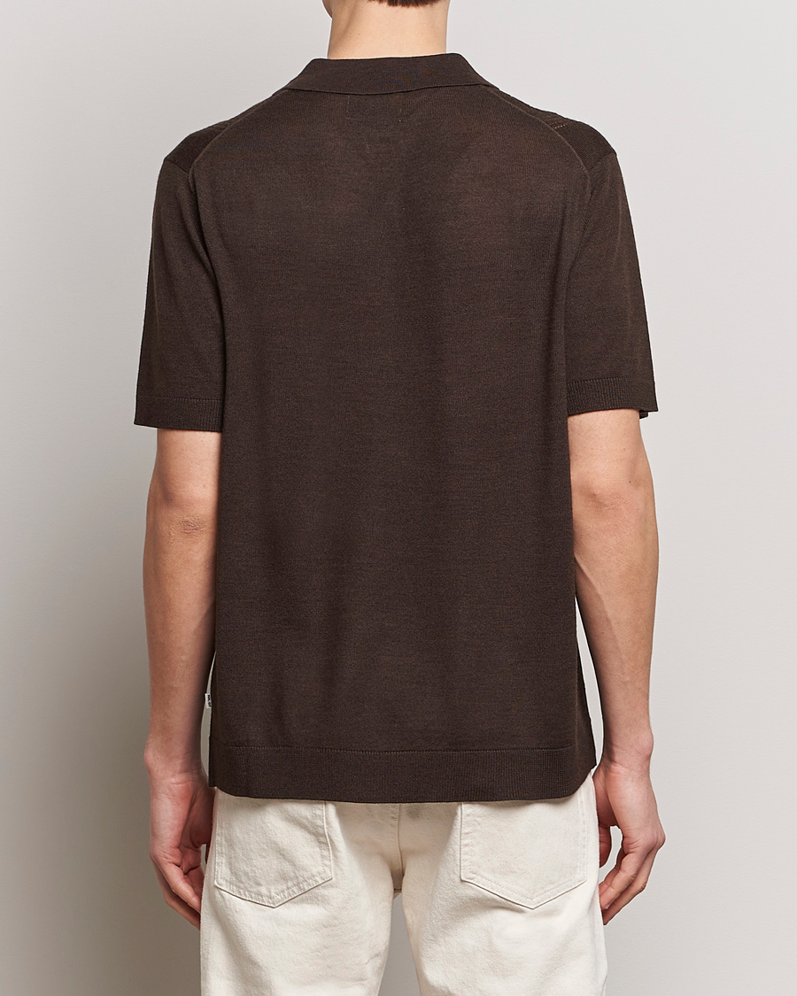 Homme | Polos | NN07 | Thor Knitted Polo Slate Brown