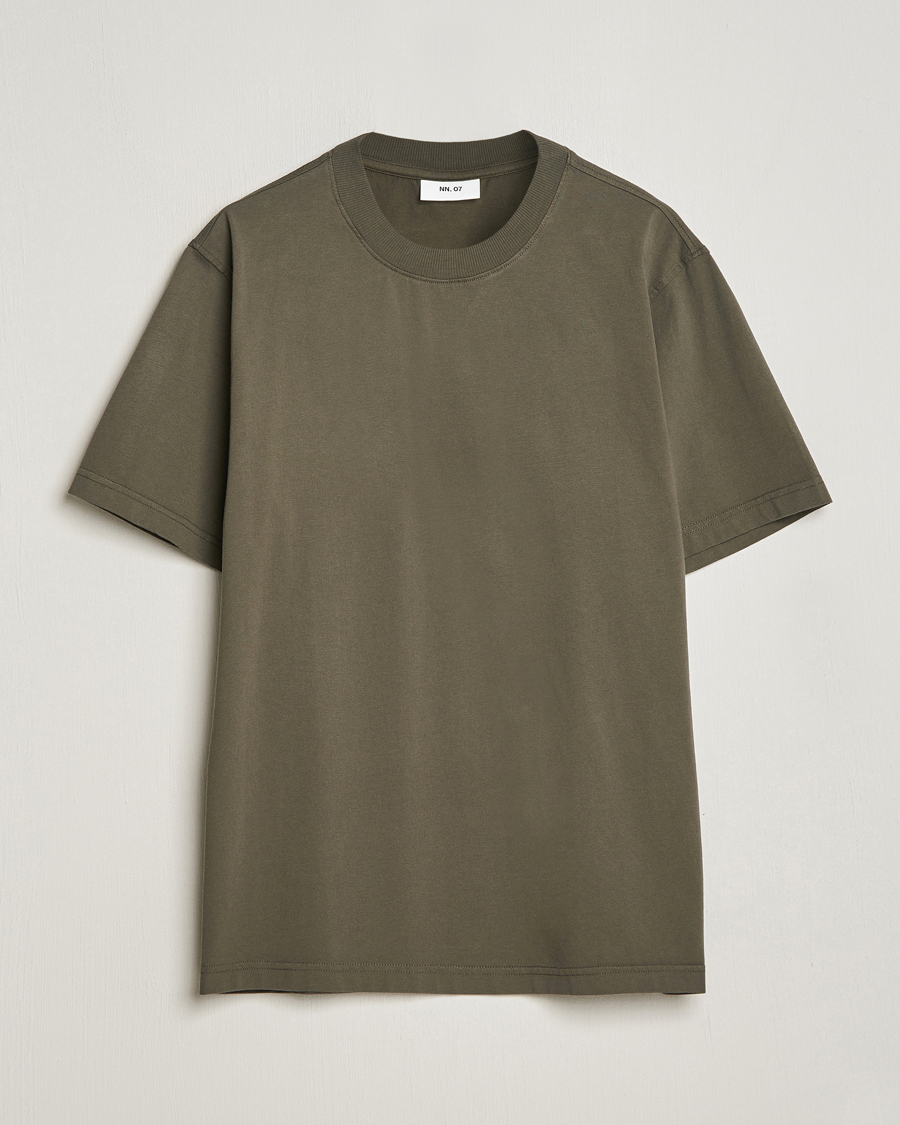 Homme | T-shirts | NN07 | Adam Pima Crew Neck T-Shirt Capers Green